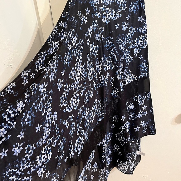 NWT 100% Silk Midi Fleur du Mal Skirt - Picture 3 of 9
